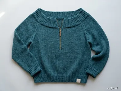 Stitch chart guide image for Off-the-Shoulder Zip Sweater