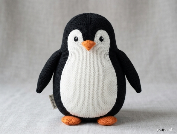 Machine Knit Penguin 12 30 Cm Tall