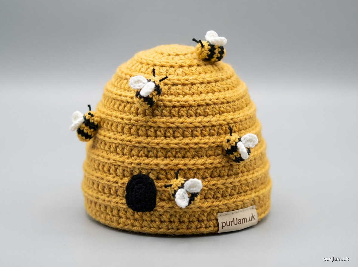 Buzzing Beehive With Miniature Bees