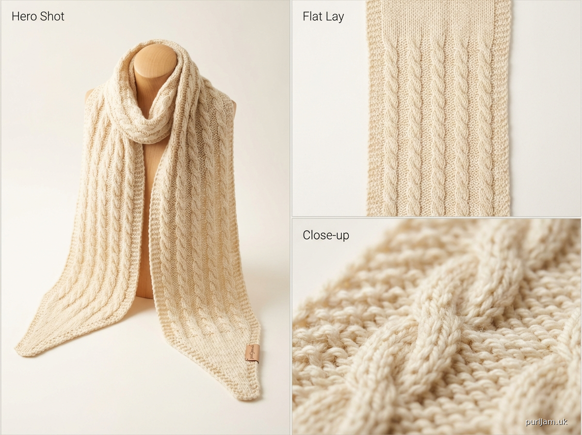 Tapered Textured Scarf