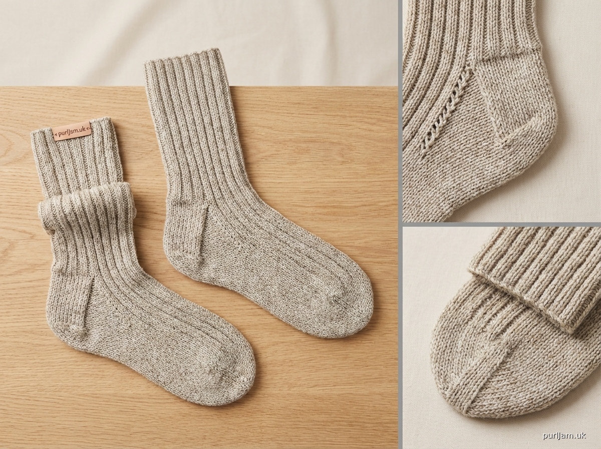 Classic Top Down Socks With Gusset