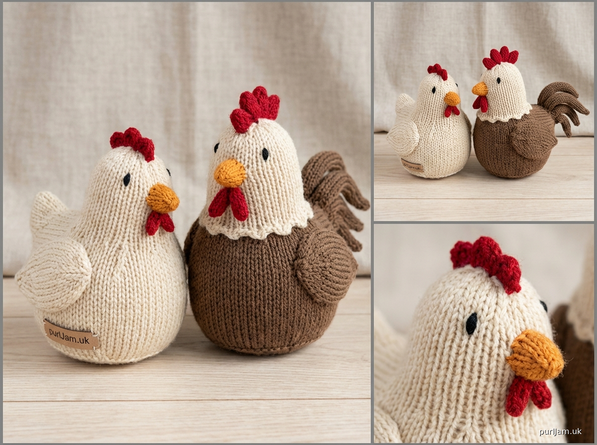 Amigurumi Hen And Rooster Pattern
