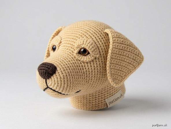 Realistic Labrador Puppy Head Crochet Pattern
