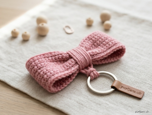 Flat Bow Keychain Charm