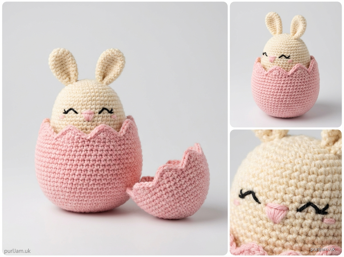 Peek A Boo Easter Egg With Baby Bunny