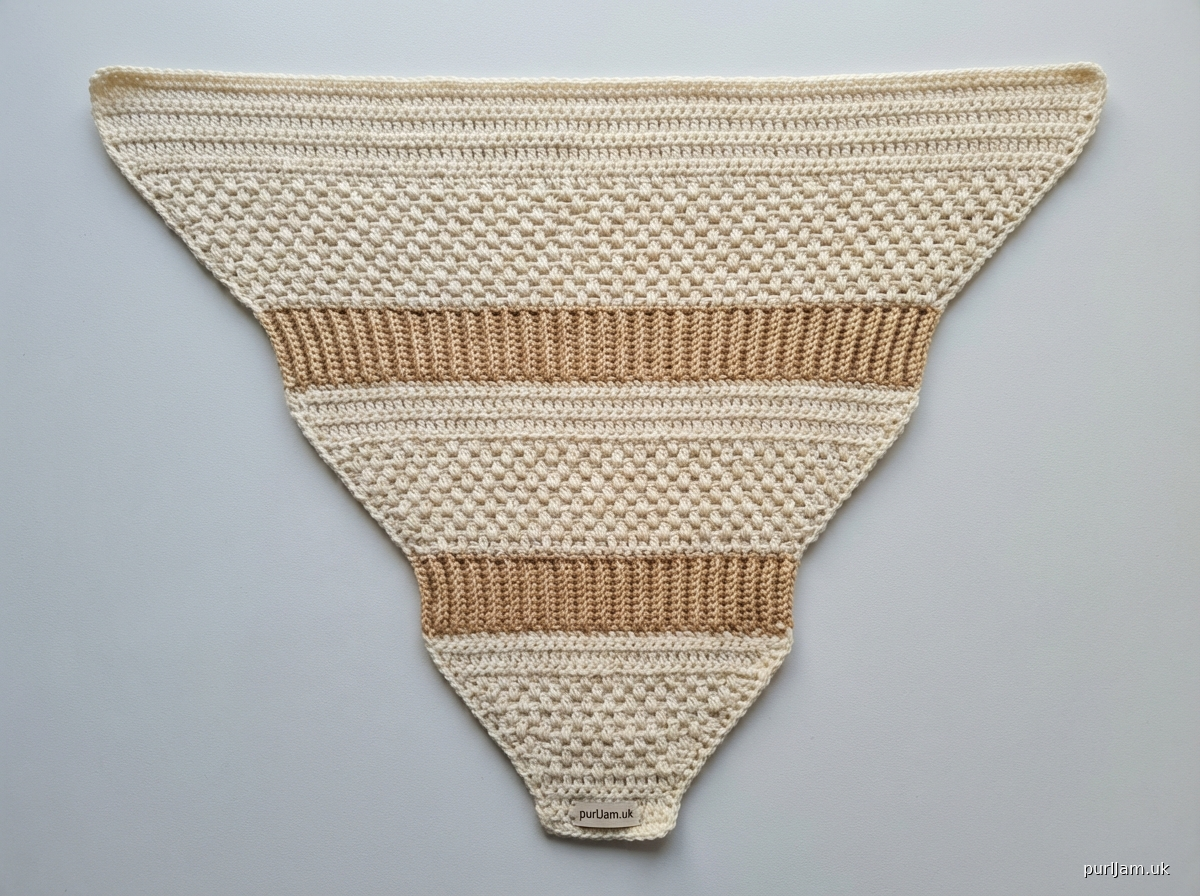 Alpine Camel Tapered Shawl