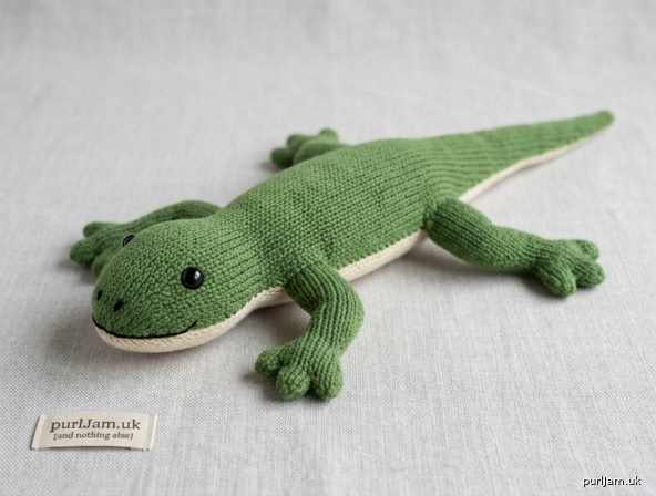 Flat Knit Gecko Soft Toy