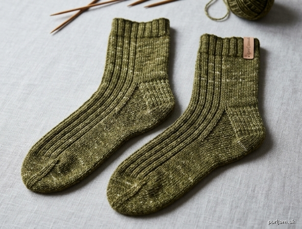 Bottom Up Dk Socks With Heel Flap Gusset