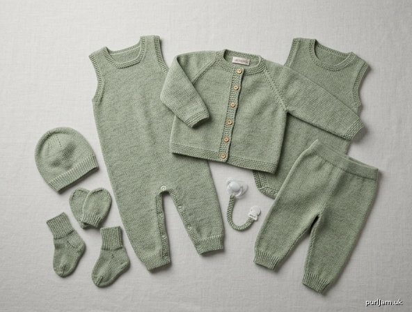 Little Wren Flat Knit Baby Layette