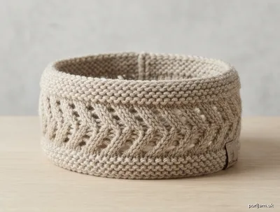 Stitch chart guide image for Bracken Eyelet Headband