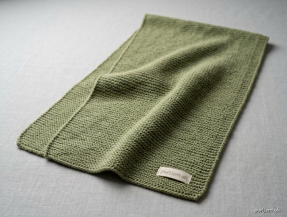 Simple Garter Stitch Fingering Scarf