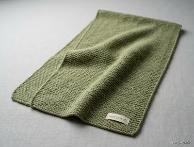Stitch chart guide image for Simple Garter Stitch Fingering Scarf