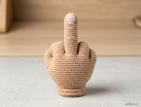 Generated preview image for Flip the Bird (Middle Finger) Crochet Toy