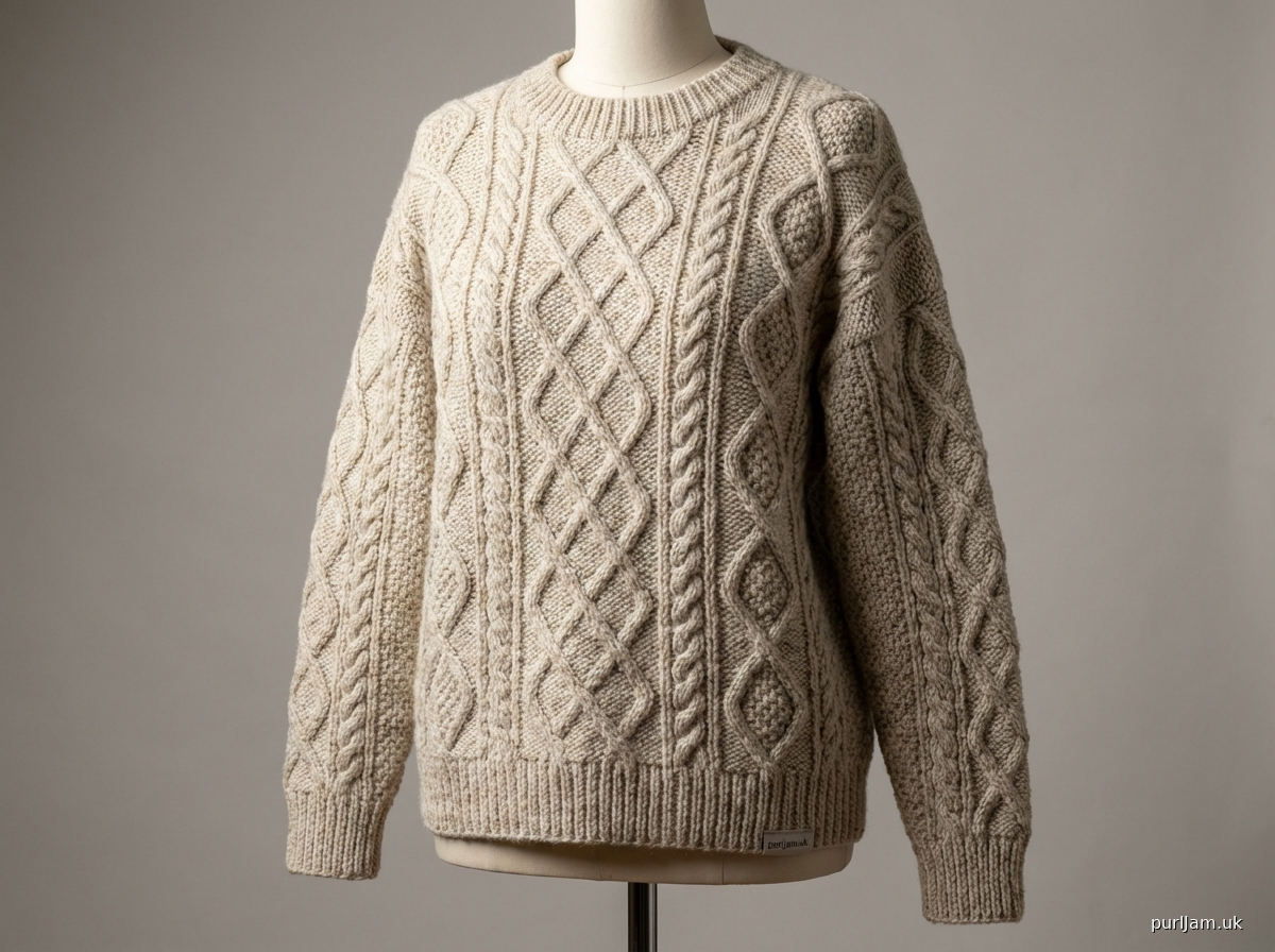 Complex Cable Diamond Pullover