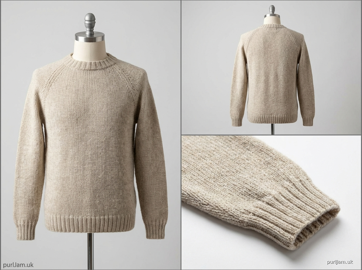 Top Down Raglan Pullover Mens Medium