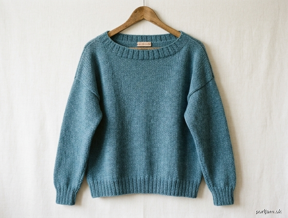 Generated preview image for Retro Drop-Shoulder Boatneck Pullover