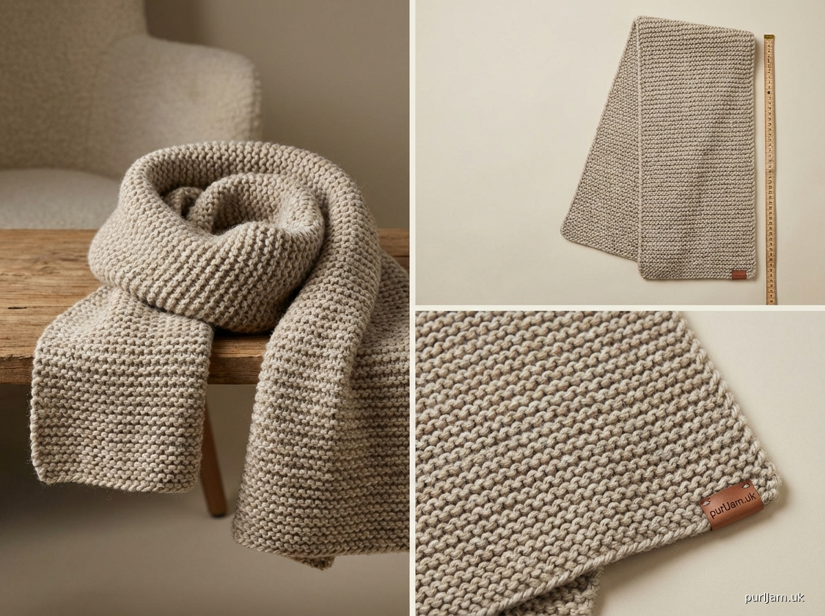 Beginners Garter Stitch Scarf